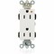 Leviton Straight Blade Receptacle, 5-15R, 15 A, 125V AC, Flush Mount, Isolated Ground M1626-IGW - alternate 1