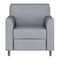 Flash Furniture HERCULES Diplomat Gray LeatherSoft Chair with Clean Line-Stitched Frame and Chrome Legs BT-827-1-GY-CHR-GG - alternate 6