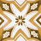 Homeroots 12" X 12" Brown and White Papaya Peel And Stick Removable Tiles 556447 - alternate 4