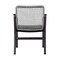 Armen Living Beckham Outdoor Patio Dining Chair in Dark Eucalyptus Wood and Gray Rope LCBECHGRY - alternate 5