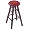 Holland Bar Stool Co Oak Bar Stool, Dark Cherry Finish, Iowa State Seat RC30OSDC - alternate 1