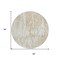 Homeroots 8' Beige And Ivory Round Abstract Washable Indoor Outdoor Area Rug 613322 - alternate 6