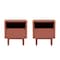 Manhattan Comfort Ella Nightstand in Terracotta- Set of 2 2-NS005-OR - alternate 4