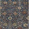 Homeroots 10' X 14' Navy Blue Brown And Red Floral Washable Indoor Outdoor Area Rug 603430 - alternate 5