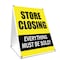 Signmission Store Closing, 36 Inch x 24 Inch A-frame Yard Sign, Plastic Sign SBC-2436-Store Closing - alternate 1