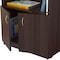 Homeroots 63" Espresso Solid Wood Three Tier Bookcase 249820 - alternate 7