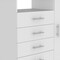 Homeroots 36" White Four Drawer Combo Dresser With Open Shelf 544044 - alternate 5