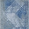 Homeroots 5' X 8' Blue And Gray Geometric Washable Indoor Outdoor Area Rug 602834 - alternate 4