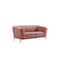 Homeroots Stylish Pink Velvet Loveseat With Diamond Tufts 480894 - alternate 5