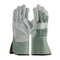 Pip Regular Grade Split Cowhide Leather Palm Glove with Fabric Back, Rubberized Gauntlet Cuff, 12PK 83-6663/L - alternate 1