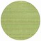Homeroots 8' Fern Green And Sage Round Striped Washable Indoor Outdoor Area Rug 615340 - alternate 5