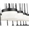 Z-Lite Renaud Matte Black 23 Light Linear Chandelier 827P6-23L-MB-LED - alternate 4