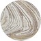 Homeroots 8' Taupe Brown And Beige Round Abstract Washable Indoor Outdoor Area Rug 601304 - alternate 8