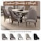 Leisuremod Elara Collection Wooden Dining Chair in Two-Tone Taupe, 4PK EC59TP4 - alternate 6
