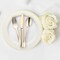 Smarty Had A Party Gold Classic Cutlery Plastic Silverware Set - Forks, Knives Spoons (120 Guests), 360PK 7953G-BLK-CASE - alternate 6