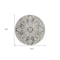 Homeroots 8' Ivory And Dark Brown Round Oriental Washable Indoor Outdoor Area Rug 563768 - alternate 8