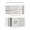Fab Glass And Mirror Bypass Sliding Shower Door Sorrento Economy Series Adjustable 56in-60in Width 72in Height - Semi-F SHSO60X72CH - alternate 4