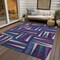 Homeroots 8' X 10' Purple Ivory And Teal Blue Geometric Washable Indoor Outdoor Area Rug 598295 - alternate 8