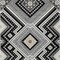 Homeroots 3' X 5' Black Gray And Ivory Tribal Washable Indoor Outdoor Area Rug 598094 - alternate 6