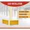 Mytee Products 8 ft x 15 in Bolt-On Steel 3-Rib Guard Rails 12,000 lbs - Yellow, 4PK GR3R-08x4 - alternate 5