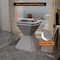 Leisuremod Azure 17 in Modern Round Fiberstone Side Table, Weather-Resistant, Fully Assembled AST17GR - alternate 8