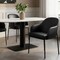 Manhattan Comfort Loft Metal Vegan Leather Armchair in Black - Set of 2 DC1535-2 - alternate 1