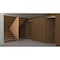 Sartodoors Invisible Solid Hidden Door with Handle, Planum 0010 Walnut with Silver Hidden Frame 28" x 84" Left PLANUM0010HF-SPW47-28 x 84-LH-I - alternate 4