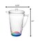 Homeroots 2.5 Clear and Rainbow Diamond Acrylic Pitcher 523324 - alternate 6