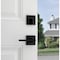 Kwikset Halifax Matte Black Deadbolt and Door Lever Combo With SmartKey 99910-068 - alternate 3