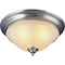 Boston Harbor Three Light Flush Mount Ceiling Fixture, 120 V, 60 W, 3-Lamp, A19 or CFL Lamp BRT-ATE1013-SC - alternate 1