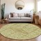 Homeroots 8' Sage Round Medallion Washable Indoor Outdoor Area Rug 607412 - alternate 8