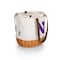 Picnic Time Family Of Brands NCAA Northwestern Wildcats Coronado Canvas and Willow Basket Tote - Picnic Bag 203-00-187-434-0 - alternate 2