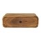 Homeroots 18" Oak Solid Wood Oval One Drawer Floating Nightstand 653834 - alternate 1