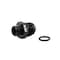 Hps Performance -4 AN Male to -3 O-ring Boss (ORB) Port Thread Male Adapter, Aluminum, Black AN920-04-03 - alternate 4