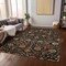 Homeroots 5' X 8' Black Brown And Red Floral Washable Indoor Outdoor Area Rug 603402 - alternate 5