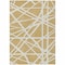 Homeroots 9' X 12' Gold And Ivory Geometric Washable Indoor Outdoor Area Rug 600454 - alternate 5