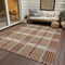 Homeroots 10' X 14' Copper Gold And Gray Plaid Washable Indoor Outdoor Area Rug 597588 - alternate 6