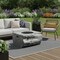 Homeroots 50000 BTU 40in Gray Aluminum Natural Gas Rectangular Fire Pit With Cover 535177 - alternate 5