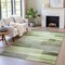 Homeroots 3' X 5' Green And Ivory Striped Washable Indoor Outdoor Area Rug 630987 - alternate 7
