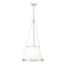Z-Lite Madeline 5 Light Pendant, Brushed Nickel/White, 18 In W x 36.75 In H 1954P18-BN - alternate 1