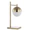 Jonathan Y Marcel 21" Iron/Glass Art Deco Mid-Century Globe LED Table Lamp, Brass Gold JYL6012A - alternate 6