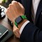 Elegani Alligator-Embossed Leather Watch Replacement Band Compatible with Apple Watch 46mm, Green LAT-GRN-46mm - alternate 2