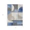 Homeroots 5' X 8' Blue Gray And Ivory Geometric Washable Indoor Outdoor Area Rug 617975 - alternate 5