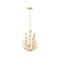 Troy Lighting Delmore 14.5in wide 3 Light Chandelier in Vintage Gold Leaf F4615-VGL - alternate 1