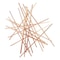 Homeroots 35" X 34" Rose Gold Metal Abstract Lines Hanging Dimensional Sculpture 483357 - alternate 4