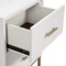 Homeroots 26" Solid Wood and Wood Two Drawer Nightstand 399257 - alternate 5