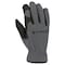 Carhartt Men's Indoor/Outdoor Winter Work Gloves Gray L 1 pair GD0806MGREY-L - alternate 1