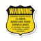 Signmission 24 Hour Surveillance Shield Sign Warning, 12 Inch X 12 Inch, Plastic Sign SHI-P-12-354 - alternate 1