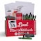 Show-Me Classpack of 35 x Lined/Plain 8" x 12" Lapboards, with Pens, Erasers, Cleaner, 35PK C/LIBX - alternate 1