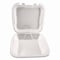 Plastifar Foam Hinged Lid Containers, 9 x 10 x 3, White, Foam, 200PK 12084 - alternate 4